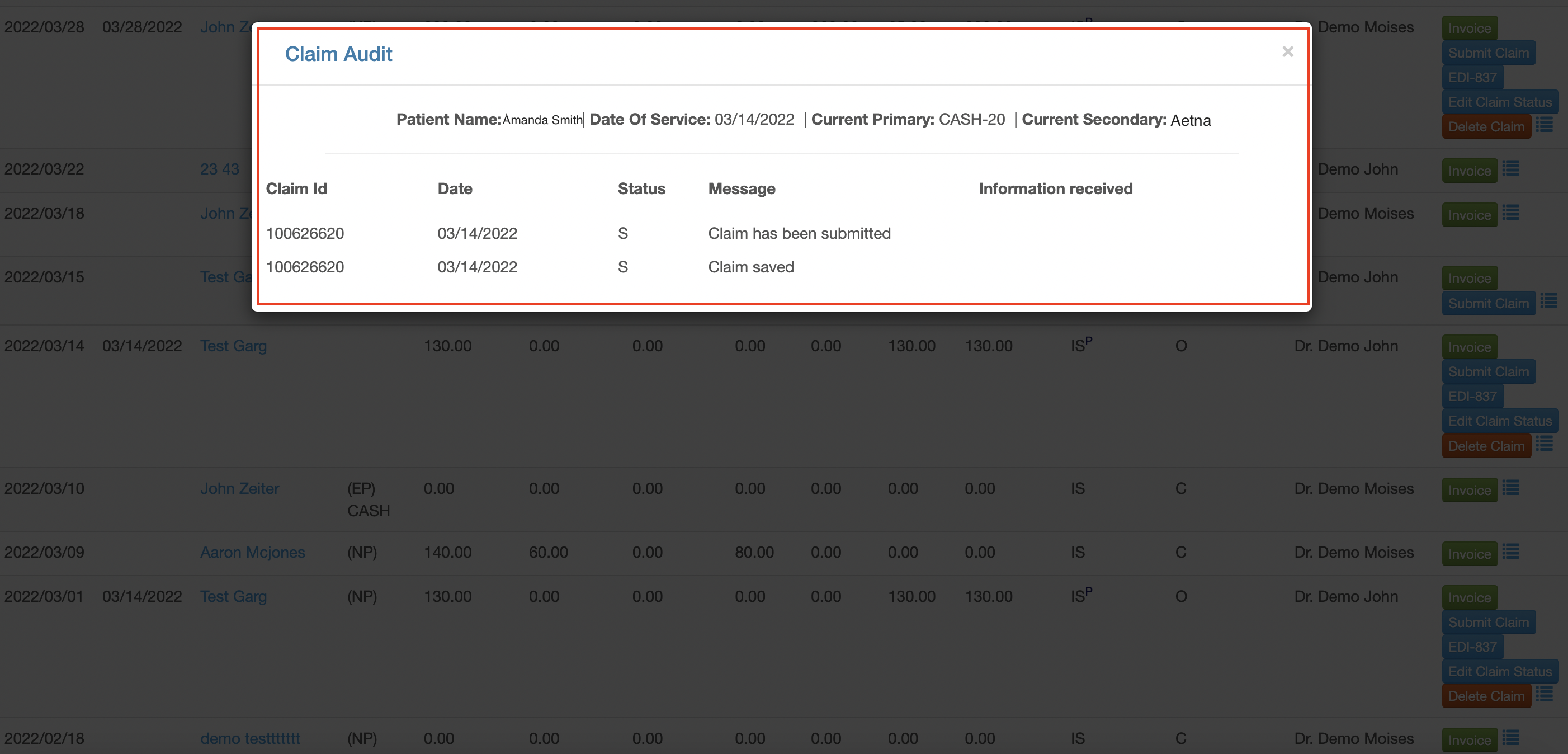How to View Claim Audits